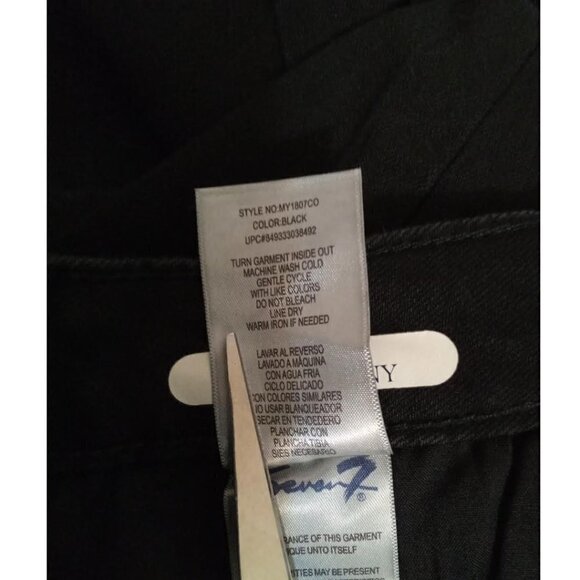 SEVEN7 Black Mid-Rise Ankle Skinny Raw Hem Jeans Sz 14 - Picture 9 of 9